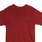 RUSSELL ATHLETIC Mens Red T-Shirt M Short Sleeve Crew Neck Plain Cotton Casual