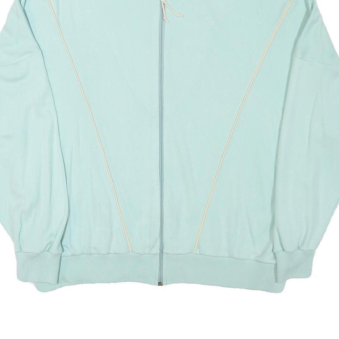 KKS Mens Blue Cotton Blend Zip Jacket L Classic Casual Lightweight