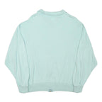 KKS Mens Blue Cotton Blend Zip Jacket L Classic Casual Lightweight