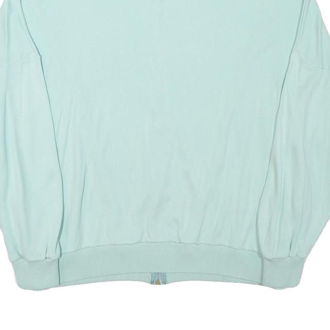 KKS Mens Blue Cotton Blend Zip Jacket L Classic Casual Lightweight