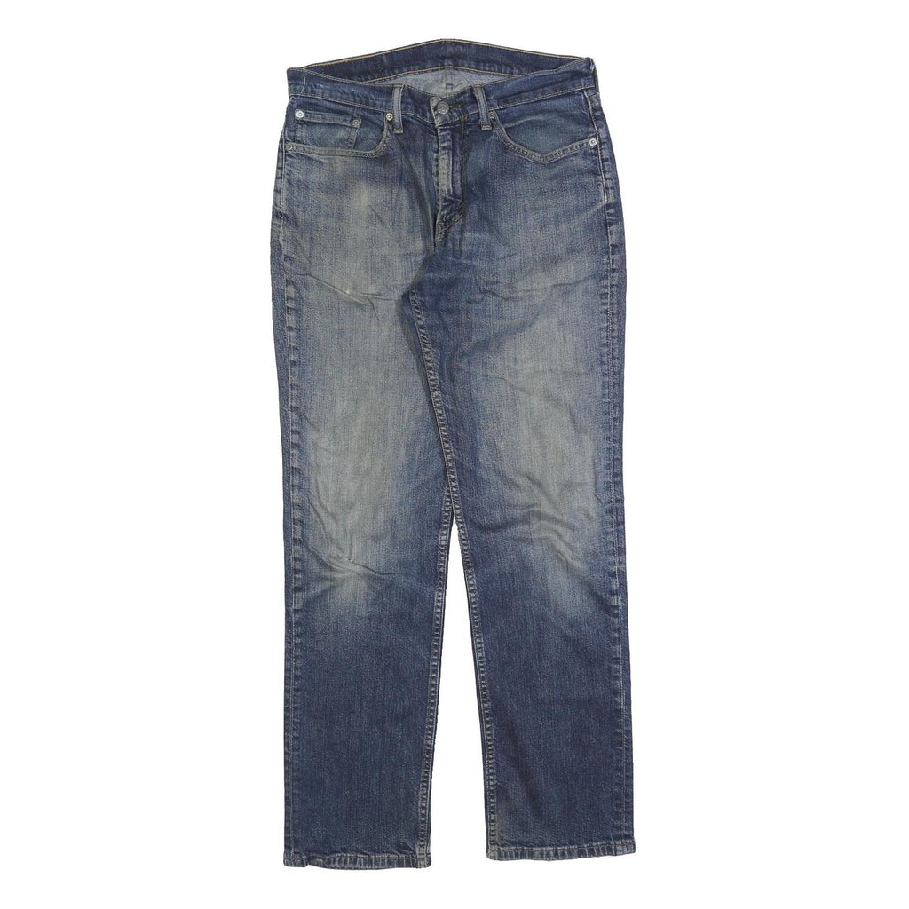 LEVI'S Mens Regular Fit Blue Denim Jeans W32 L32 Classic Zip Cotton Blend