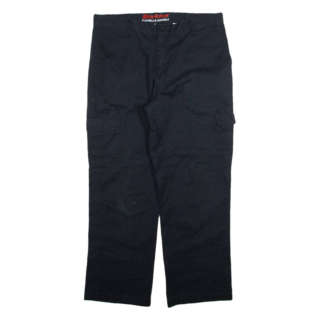 DICKIES Cargo Mens Trousers Black Regular Straight W34 L29