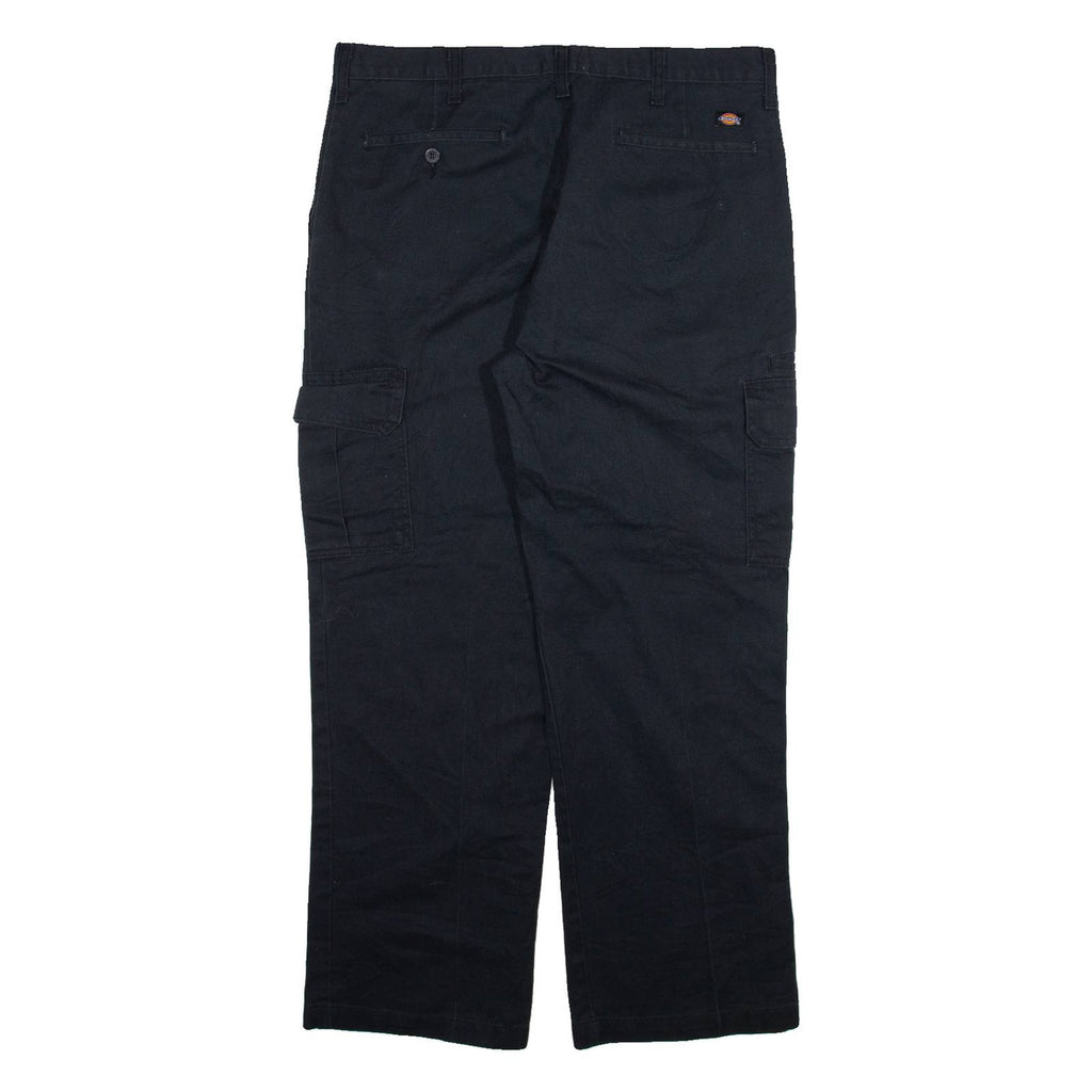 DICKIES Cargo Mens Trousers Black Regular Straight W34 L29