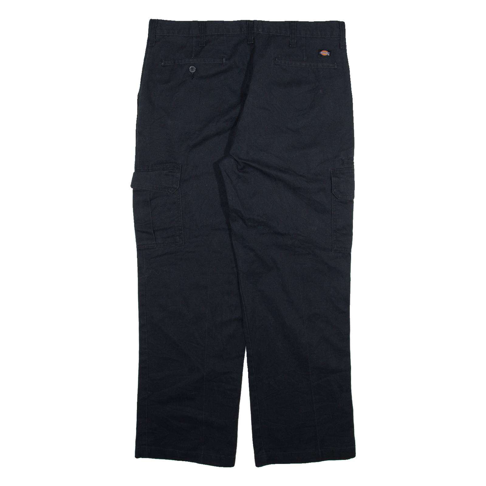 DICKIES Cargo Mens Trousers Black Regular Straight W34 L29