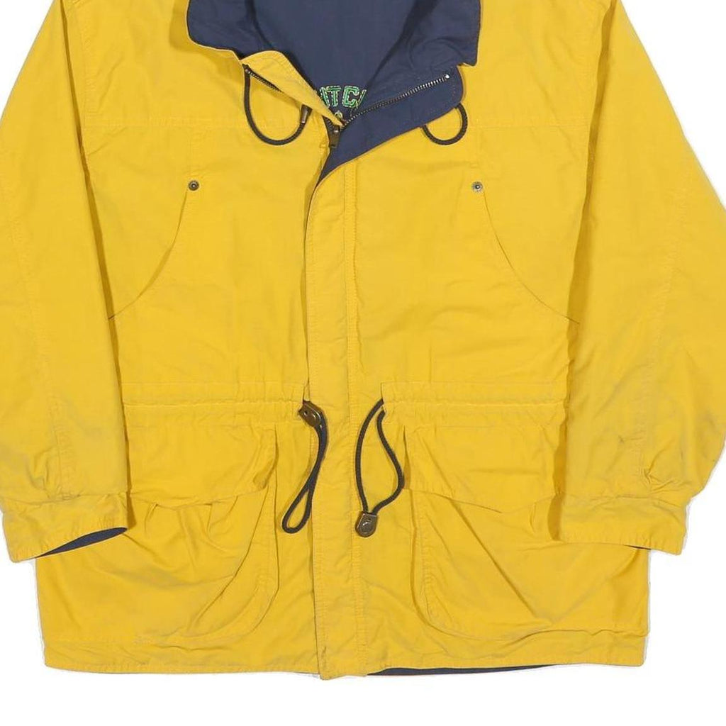 RED & BLU Boys Yellow & Navy Reversible Cotton Blend Zip Jacket L Casual Outdoor