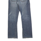 LEVI'S Womens Regular Fit Straight Blue Denim Jeans W30 L32 Button Cotton Blend