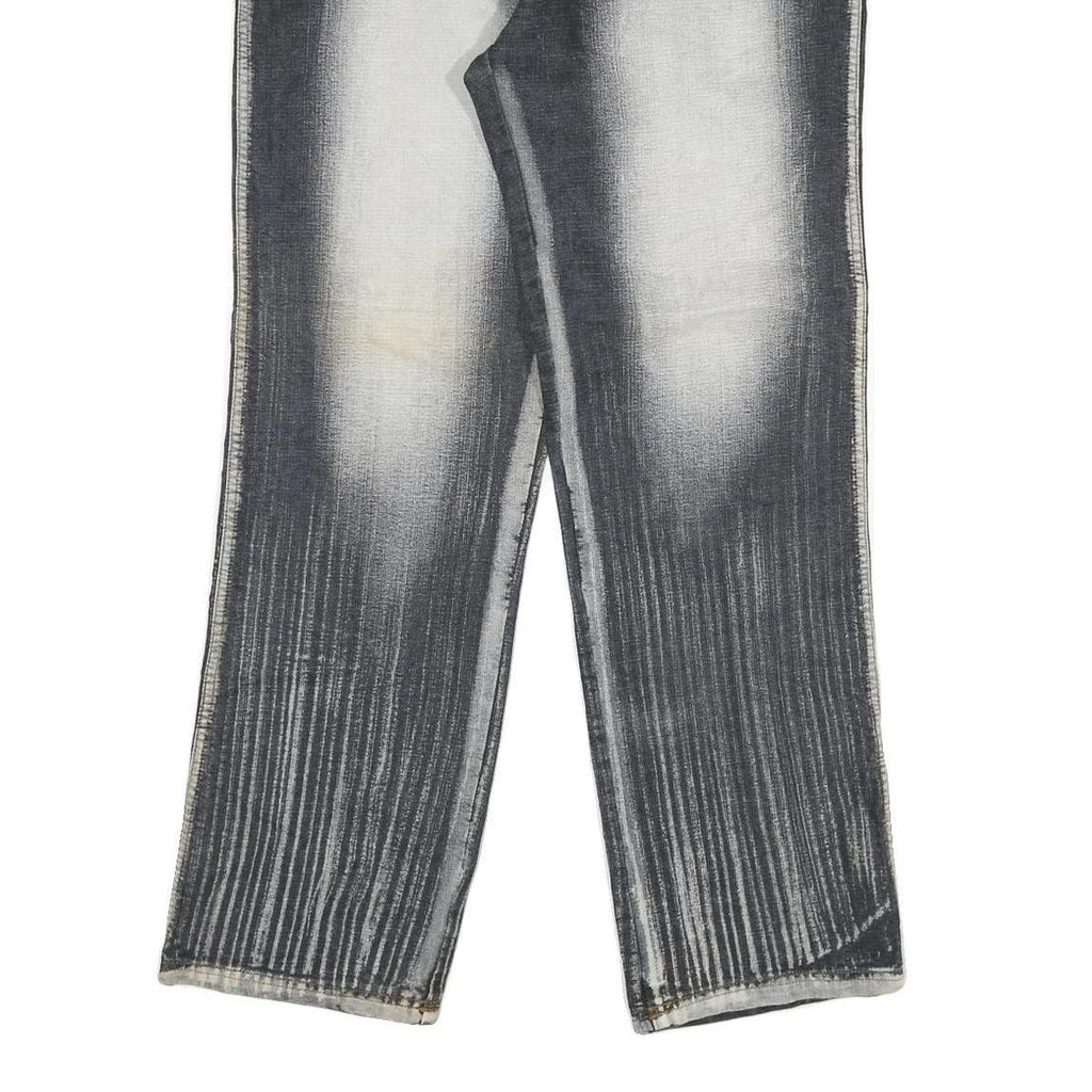 GREAT VARIETY 21 Mens Jeans Black Light Denim Regular Straight Cotton Blend W32