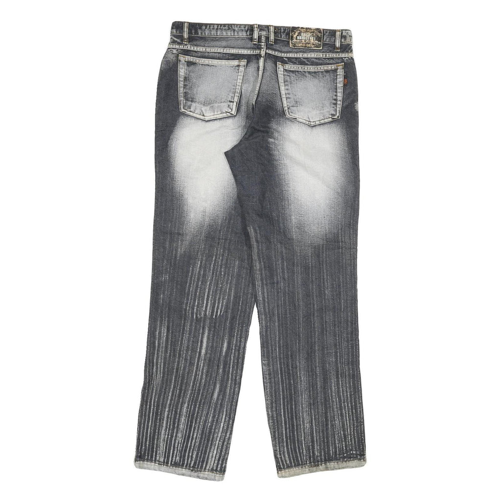 GREAT VARIETY 21 Mens Jeans Black Light Denim Regular Straight Cotton Blend W32