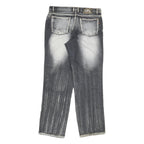 GREAT VARIETY 21 Mens Jeans Black Light Denim Regular Straight Cotton Blend W32