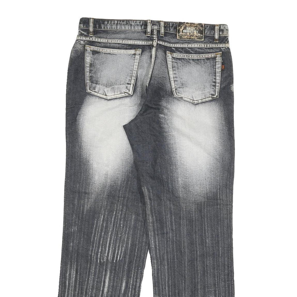 GREAT VARIETY 21 Mens Jeans Black Light Denim Regular Straight Cotton Blend W32