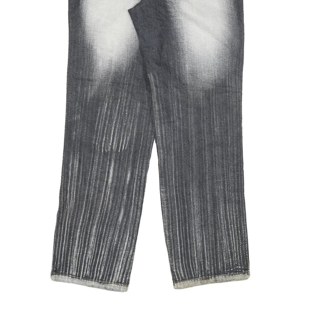 GREAT VARIETY 21 Mens Jeans Black Light Denim Regular Straight Cotton Blend W32