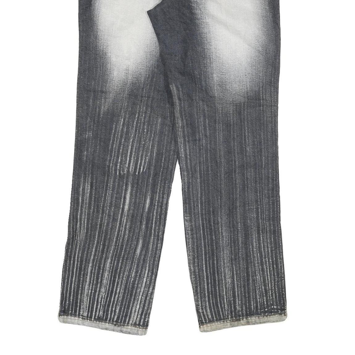 GREAT VARIETY 21 Mens Jeans Black Light Denim Regular Straight Cotton Blend W32