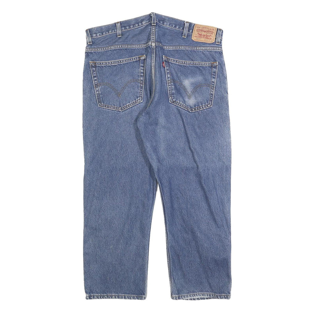 LEVI'S 505 Mens Jeans Blue Regular Straight Denim Medium W38 L26 Classic Zip