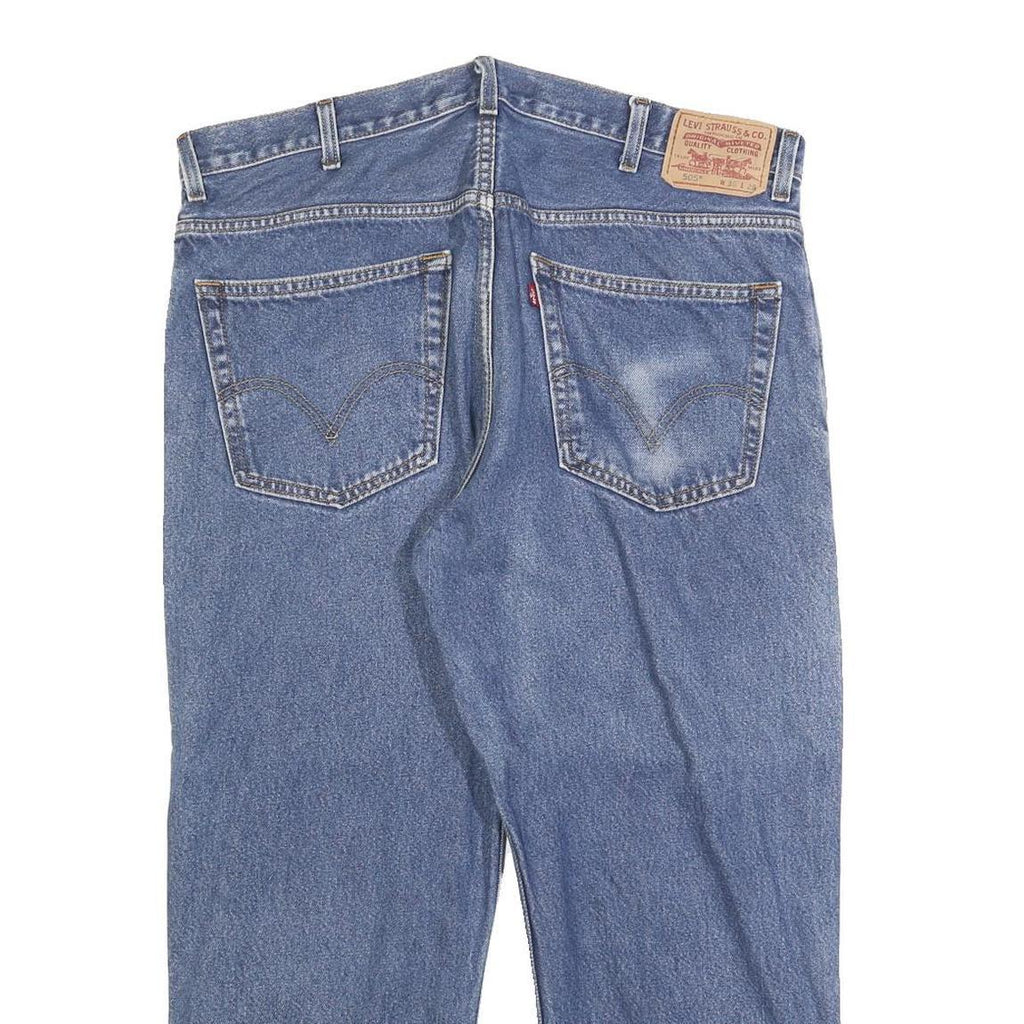 LEVI'S 505 Mens Jeans Blue Regular Straight Denim Medium W38 L26 Classic Zip