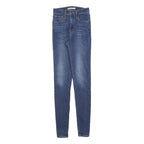 LEVI'S Womens Slim Blue Denim Slim Skinny Cotton Blend Zip W25 L32 Skinny Fit