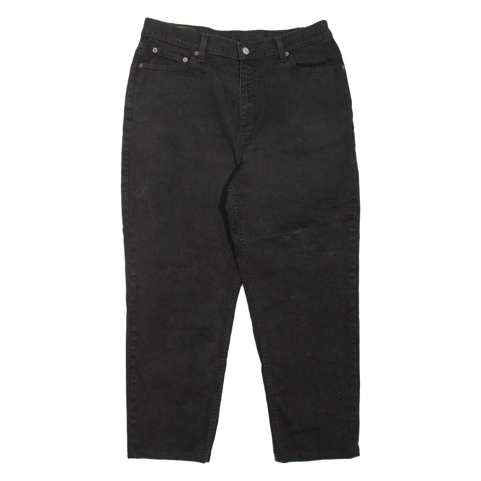 LEVI'S 512 Womens Jeans Black Regular Mom W32 L24