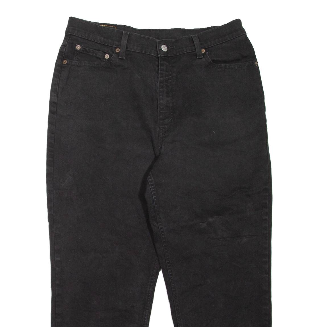 LEVI'S 512 Womens Jeans Black Regular Mom W32 L24