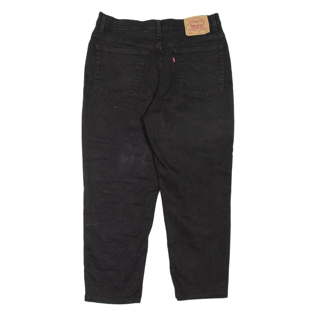 LEVI'S 512 Womens Jeans Black Regular Mom W32 L24