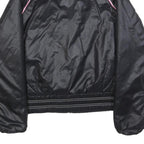 PUMA Womens Black Pink Track Jacket S Polyester Zip Sports Casual Athletic