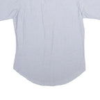 WRANGLER Mens Blue Plain Cotton Blend Shirt M Casual Western Style Button