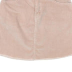 BRANDY MELVILLE Womens Beige Mini Corduroy Plain Skirt S Casual Everyday Style