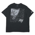 NIKE Mens Black & Grey Skull Graphic T-Shirt XL Short Sleeve Crew Neck Cotton