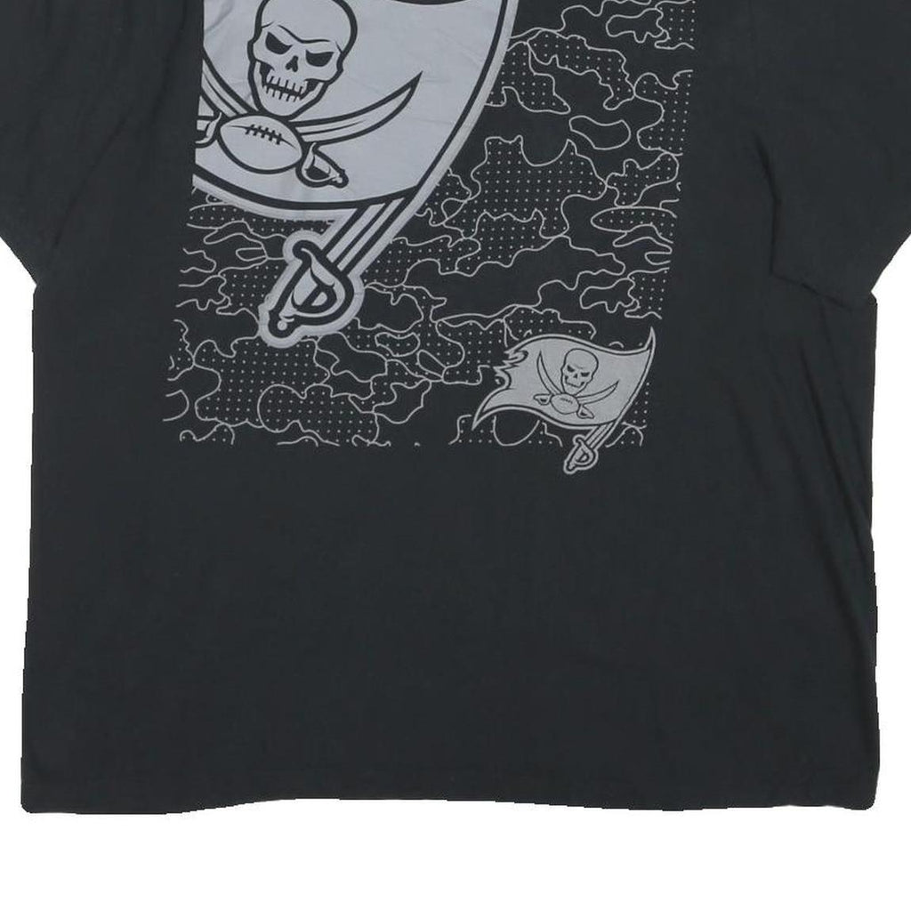 NIKE Mens Black & Grey Skull Graphic T-Shirt XL Short Sleeve Crew Neck Cotton