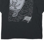 NIKE Mens Black & Grey Skull Graphic T-Shirt XL Short Sleeve Crew Neck Cotton