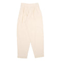 Cream Womens Regular Fit Tapered Trousers W26 L30 Elegant Lightweight