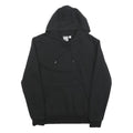 PUMA Mens Black Hoodie S Cotton Blend Pullover Drawstring Hooded Sweatshirt