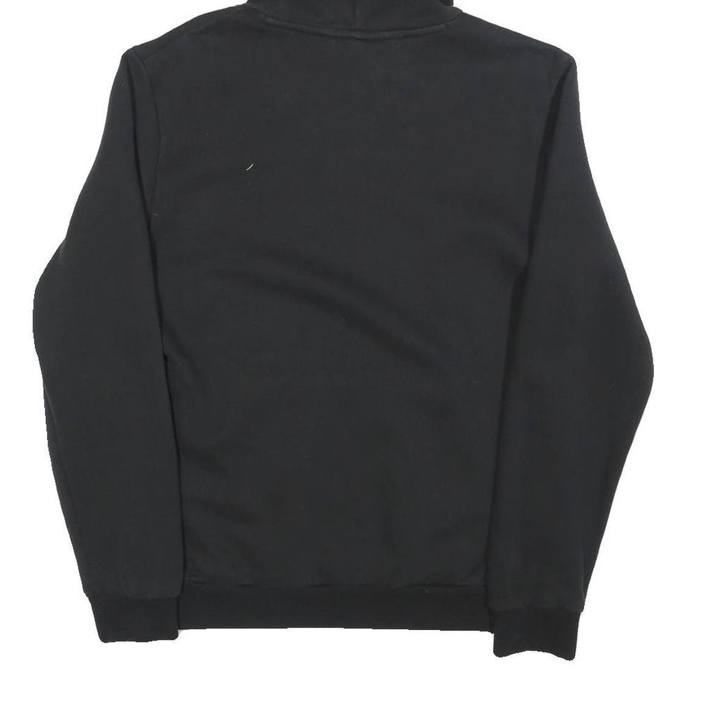 PUMA Mens Black Hoodie S Cotton Blend Pullover Drawstring Hooded Sweatshirt