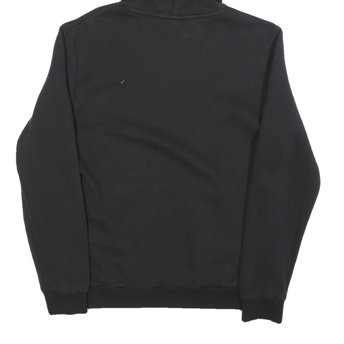 PUMA Mens Black Hoodie S Cotton Blend Pullover Drawstring Hooded Sweatshirt