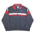 CHAMPION Mens Navy Blue Red & White Zip Jacket XL Polyester Blend Sportswear