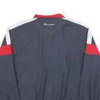 CHAMPION Mens Navy Blue Red & White Zip Jacket XL Polyester Blend Sportswear