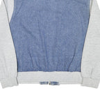 STEFANO Mens Blue & Pink Striped Cotton Blend Bomber Jacket M Casual Retro Zip