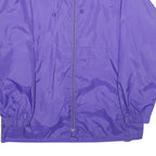 HARRY BUTLER Mens Purple Nylon Casual Jacket L Zip Plain Lightweight Outerwear