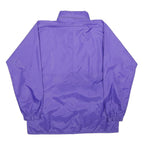 HARRY BUTLER Mens Purple Nylon Casual Jacket L Zip Plain Lightweight Outerwear