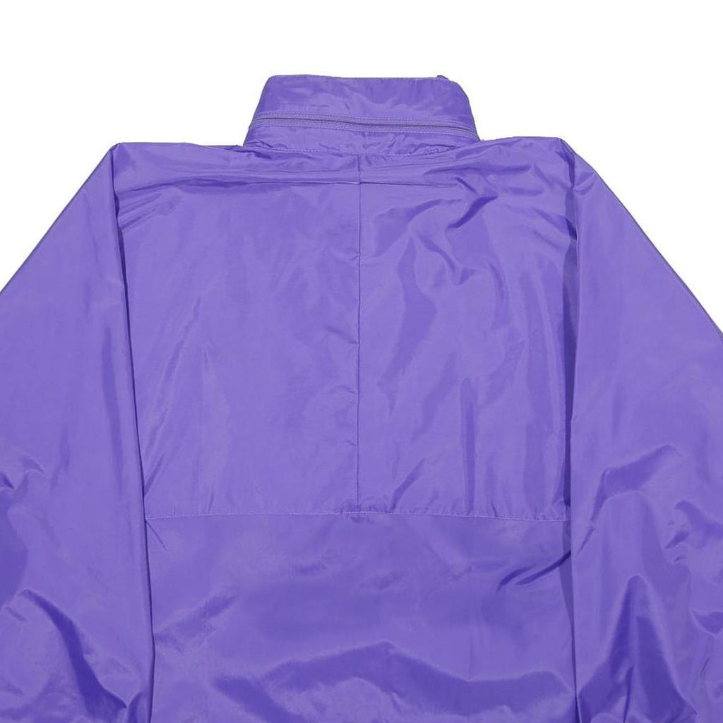 HARRY BUTLER Mens Purple Nylon Casual Jacket L Zip Plain Lightweight Outerwear