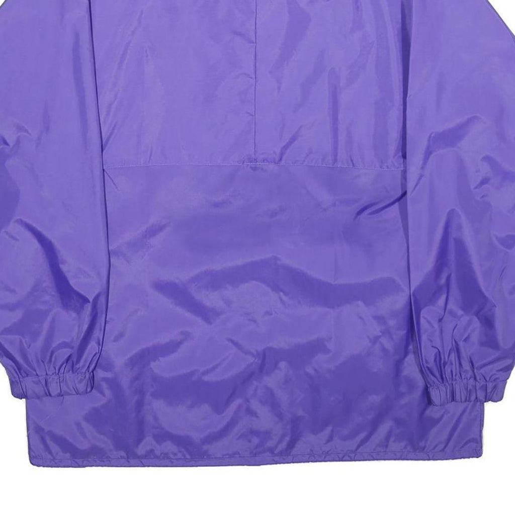 HARRY BUTLER Mens Purple Nylon Casual Jacket L Zip Plain Lightweight Outerwear