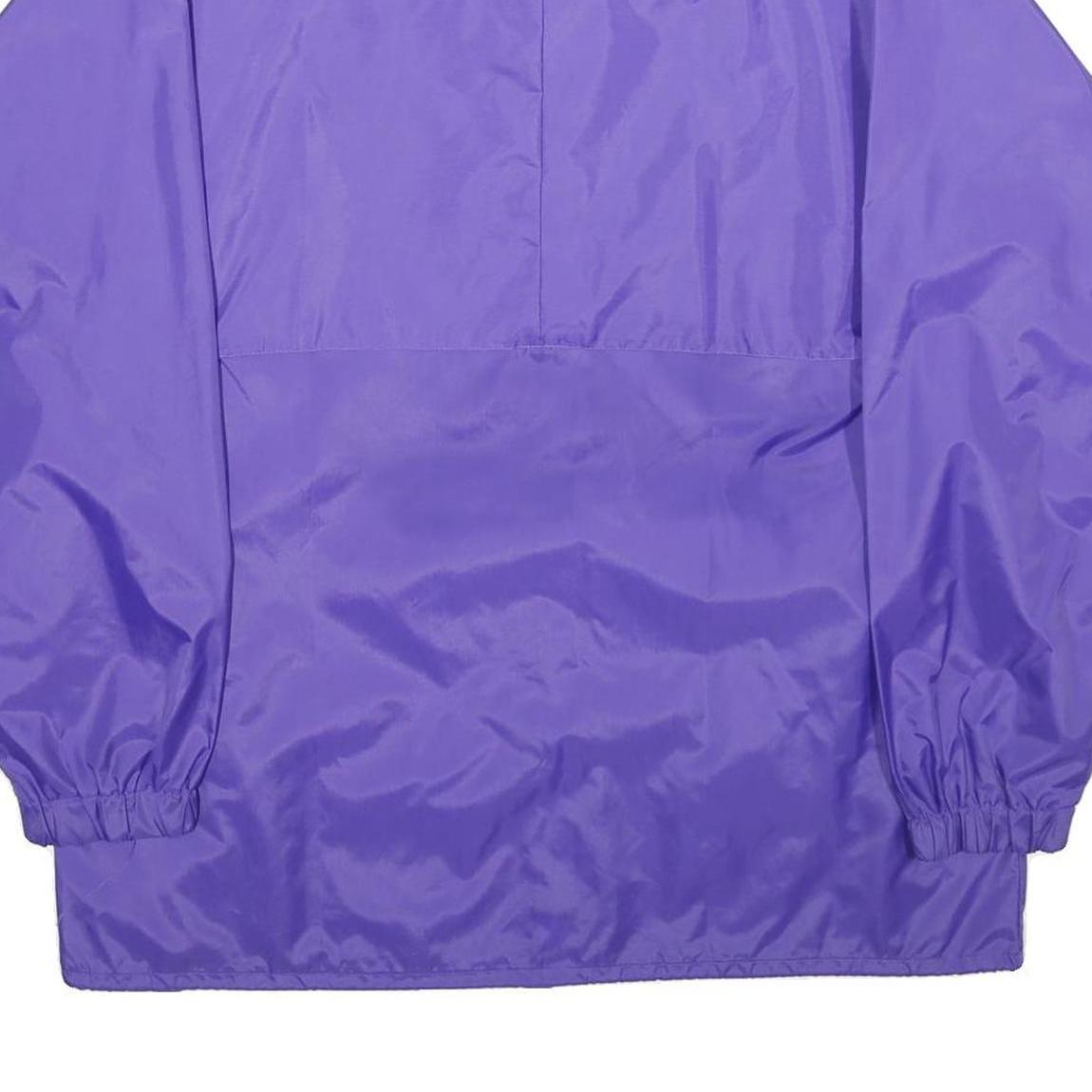 HARRY BUTLER Mens Purple Nylon Casual Jacket L Zip Plain Lightweight Outerwear