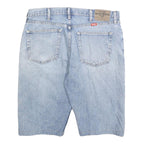 WRANGLER Mens Denim Blue Casual Shorts L W35 Distressed Cotton Blend