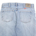 WRANGLER Mens Denim Blue Casual Shorts L W35 Distressed Cotton Blend
