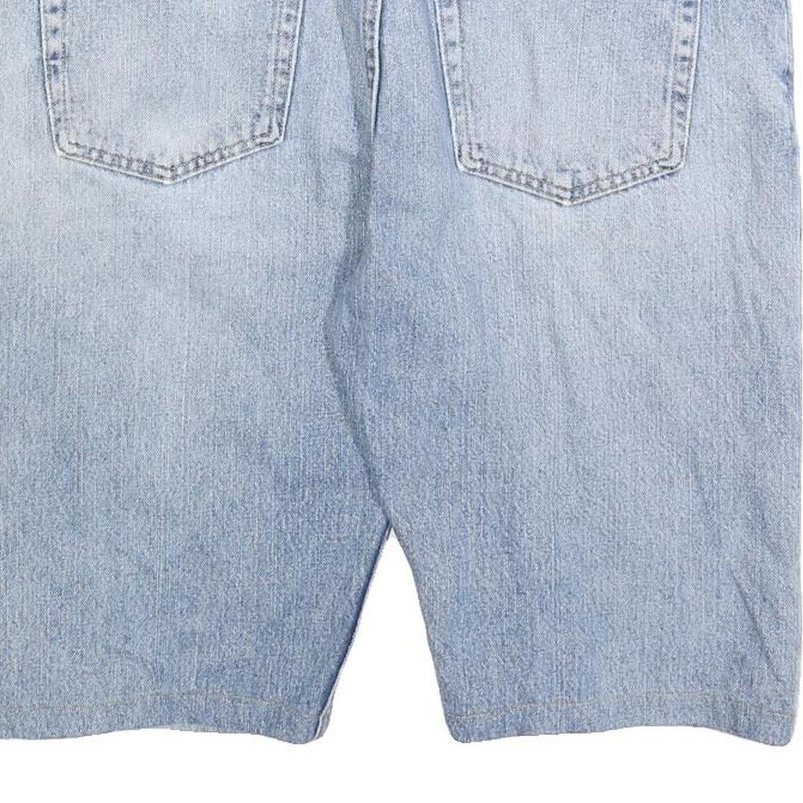 WRANGLER Mens Denim Blue Casual Shorts L W35 Distressed Cotton Blend