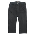 LEVI'S 501 Mens Black Regular Straight Denim W36 L27 Button Cotton Jeans Classic