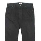 LEVI'S 501 Mens Black Regular Straight Denim W36 L27 Button Cotton Jeans Classic