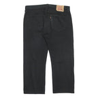 LEVI'S 501 Mens Black Regular Straight Denim W36 L27 Button Cotton Jeans Classic