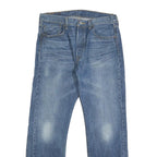 LEVI'S 501 Mens Blue Regular Straight Denim Medium W33 L30 Button Closure Jeans