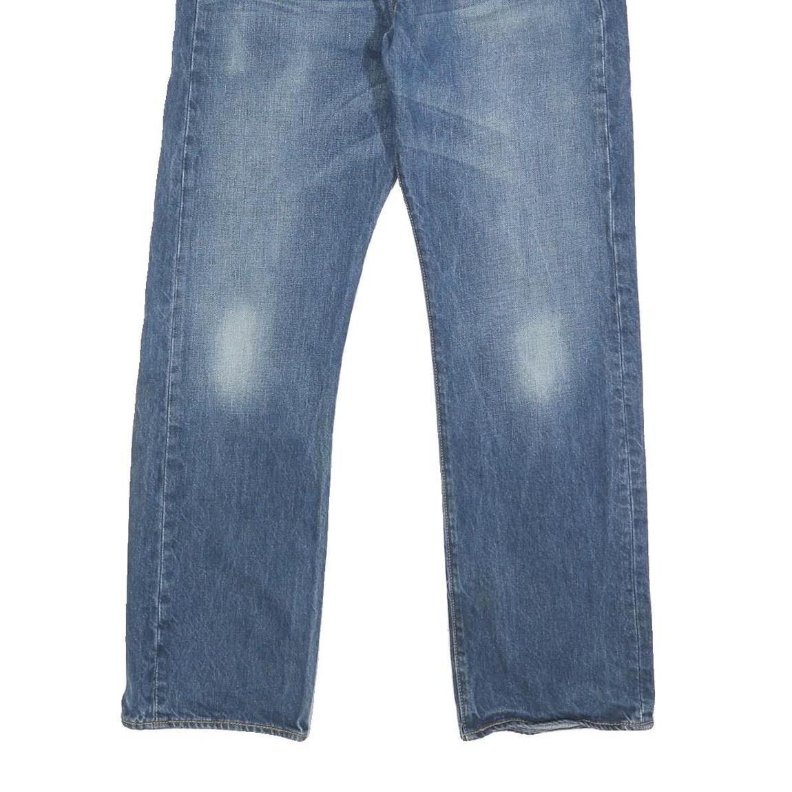 LEVI'S 501 Mens Blue Regular Straight Denim Medium W33 L30 Button Closure Jeans