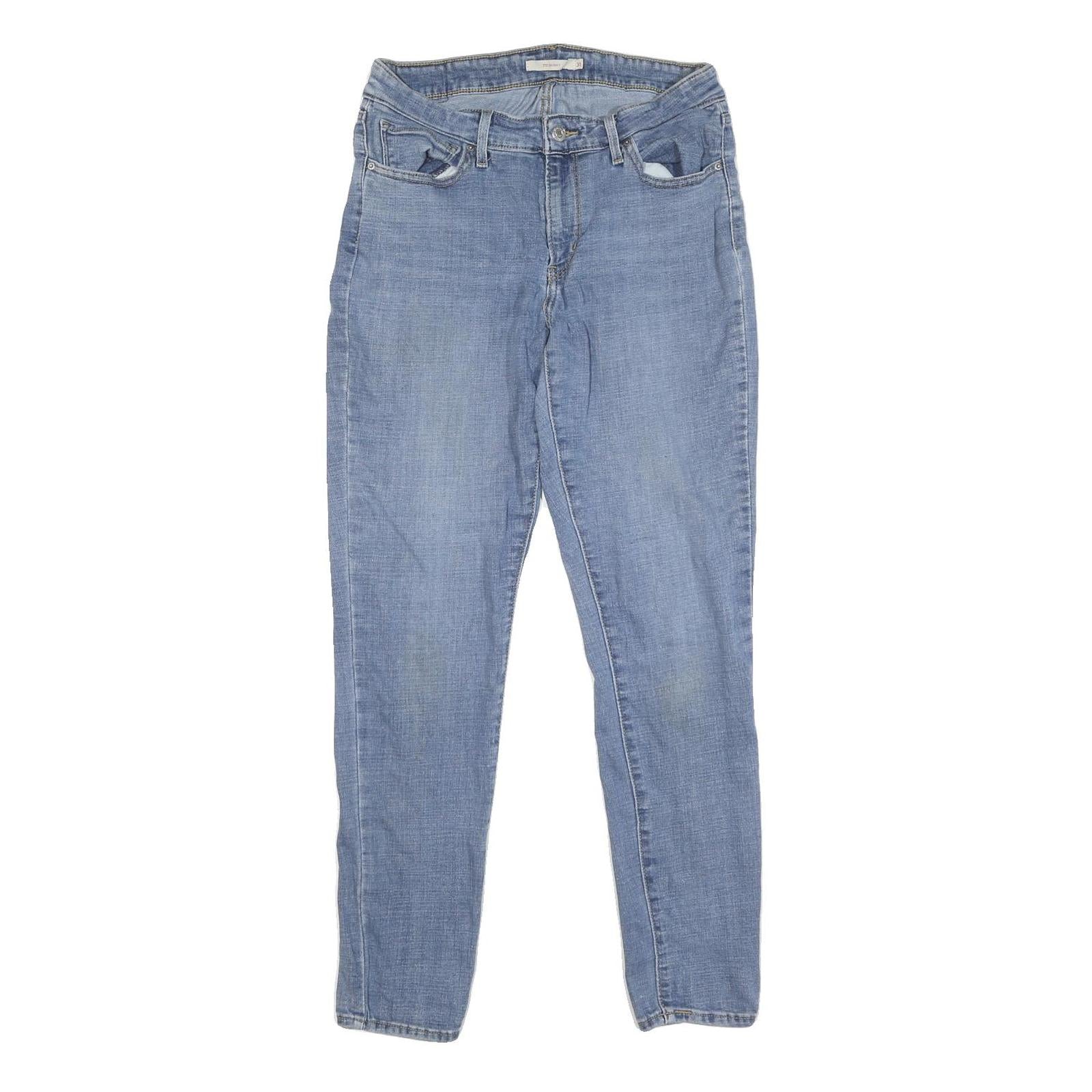 LEVI'S 711 Skinny Womens Jeans Blue Slim Skinny Denim Medium W31 L30 Skinny Fit