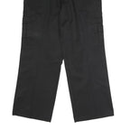 DICKIES Mens Polyester Blend Black Regular Straight Cargo Trousers W36 L30